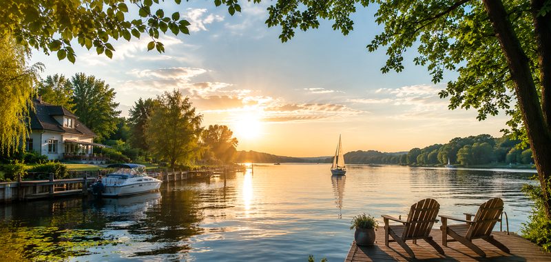 Havel-Idyll bei Sonnenuntergang